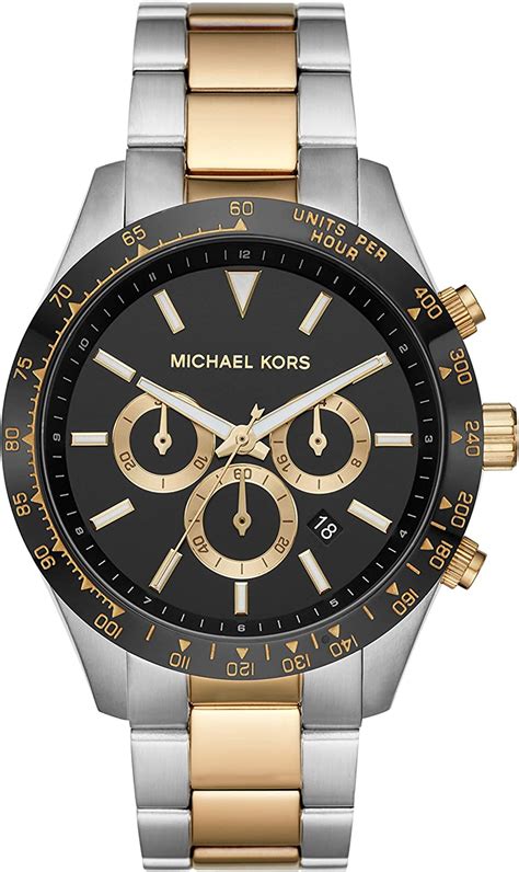 michael kors black layton chronograph glitz watch|Michael Kors Layton Men's Watch, Stainless Steel Chronograph .